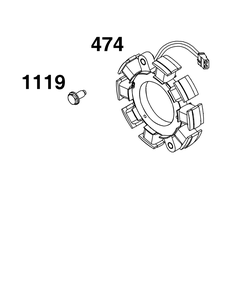 Part Location Diagram of 591533 Briggs and Stratton Alternator